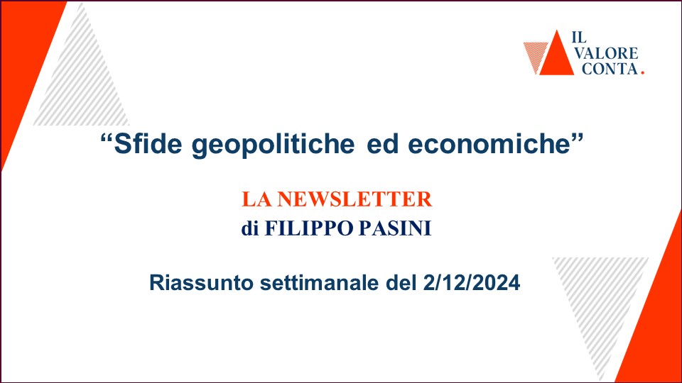 Riassunto settimanale del 2/12/2024 Riassunto settimanale del 2/12/2024
