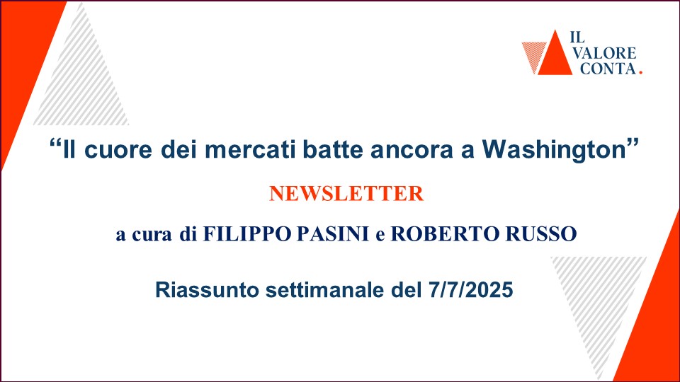 Riassunto settimanale del 7/7/2025 Riassunto settimanale del 7/7/2025
