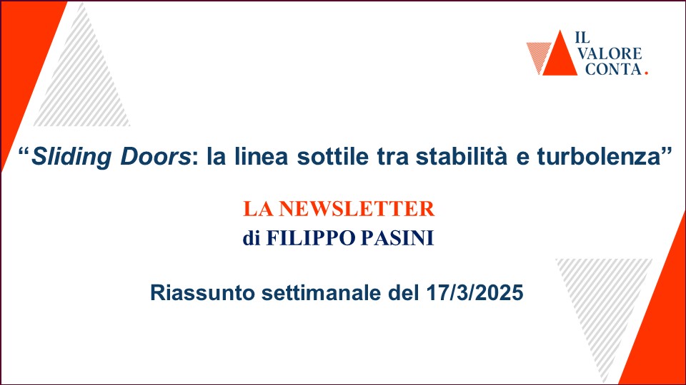 Riassunto settimanale del 17/3/2025 Riassunto settimanale del 17/3/2025