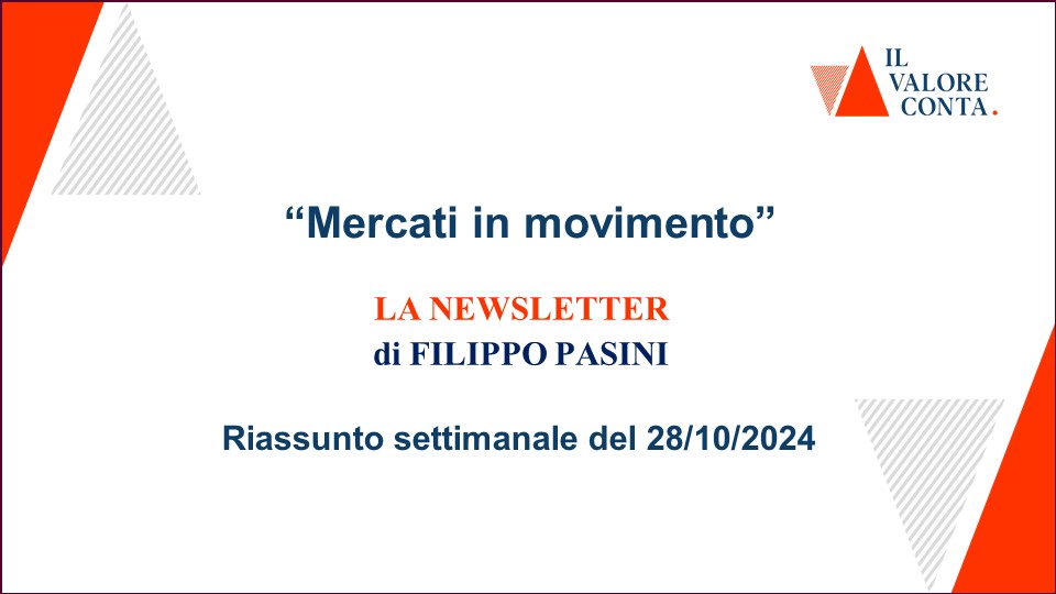 Riassunto settimanale del 28/10/2024 Riassunto settimanale del 28/10/2024