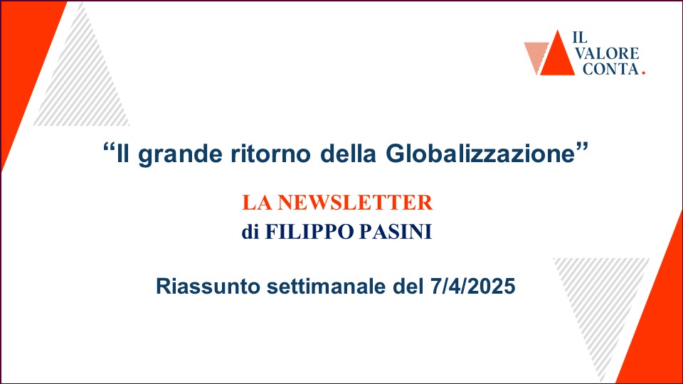 Riassunto settimanale del 7/4/2025 Riassunto settimanale del 7/4/2025