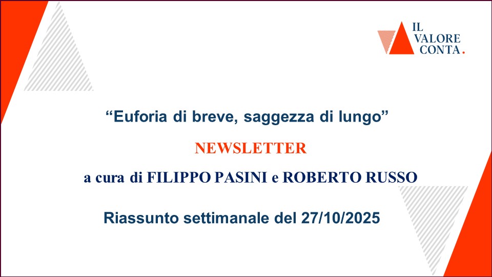 Riassunto settimanale del 27/10/2025 Riassunto settimanale del 27/10/2025
