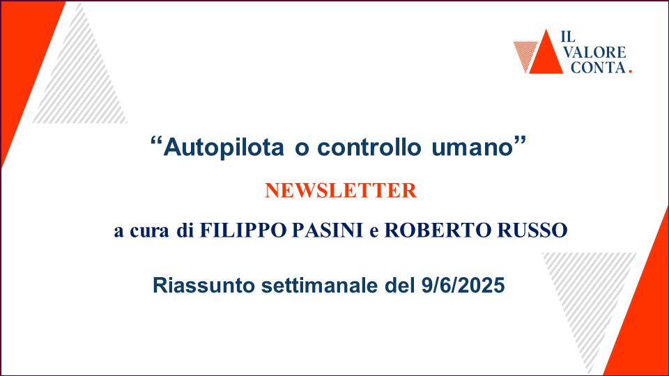 Riassunto settimanale del 9/6/2025 Riassunto settimanale del 9/6/2025