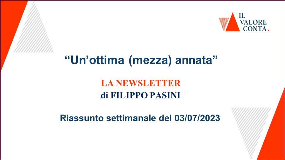 Riassunto settimanale del 03/07/2023 Riassunto settimanale del 03/07/2023