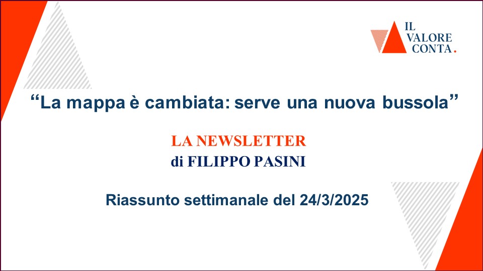 Riassunto settimanale del 24/3/2025 Riassunto settimanale del 24/3/2025
