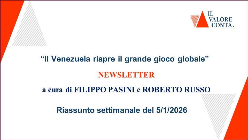 Riassunto settimanale del 5/1/2026 Riassunto settimanale del 5/1/2026