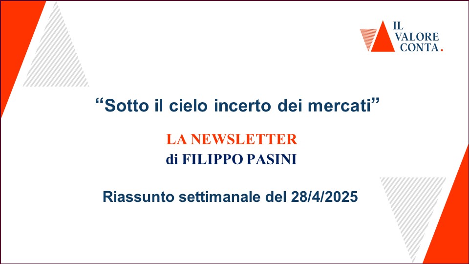 Riassunto settimanale del 28/4/2025 Riassunto settimanale del 28/4/2025