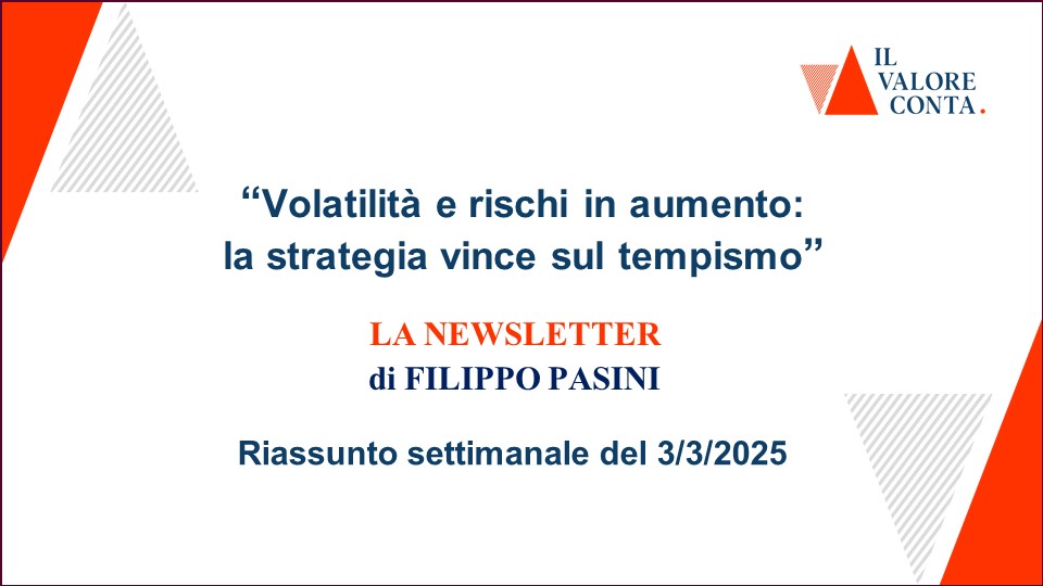 Riassunto settimanale del 3/3/2025 Riassunto settimanale del 3/3/2025