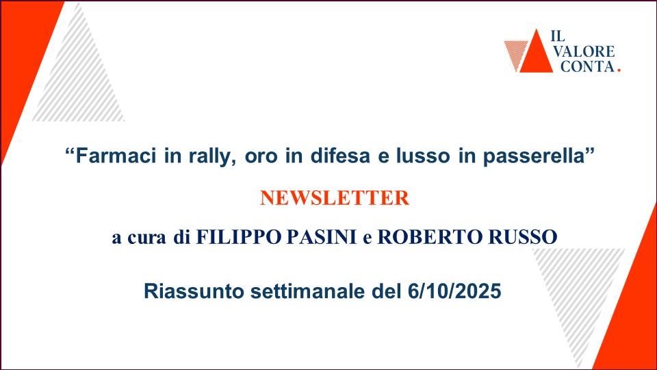 Riassunto settimanale del 6/10/2025 Riassunto settimanale del 6/10/2025